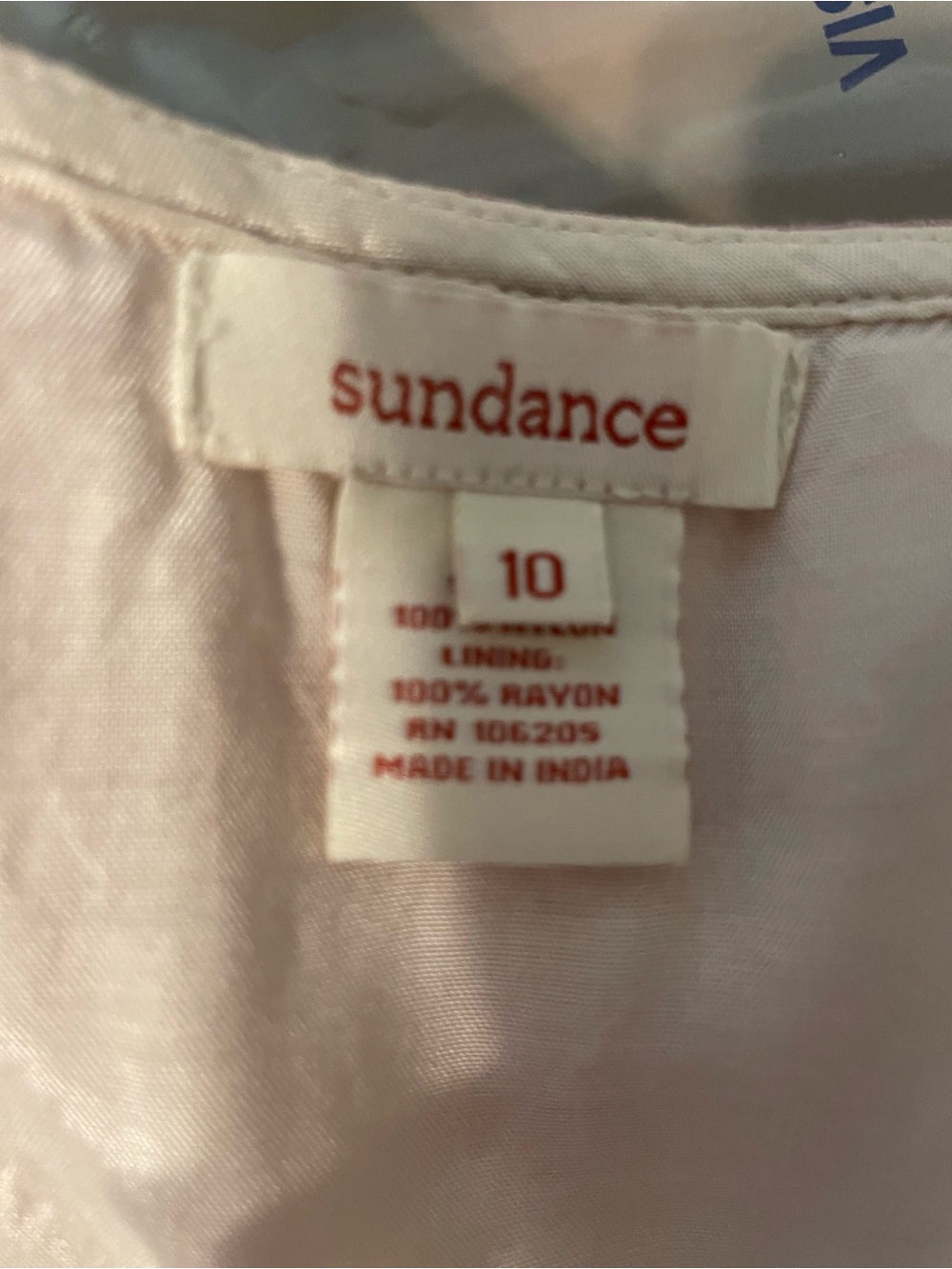 Sundance Soft Purple Embroidered Mesh Midi Dress Boho Western Size 10 - Picture 8 of 10